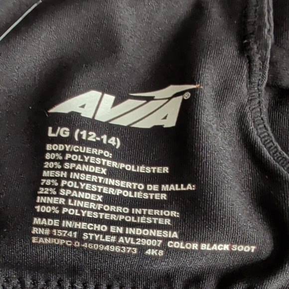 Avia Black Crisscross Sports Bra - Picture 4 of 9